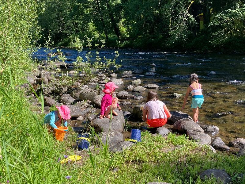 The Salmon River at Sanctuary Inn is so refreshing on warm summer days!